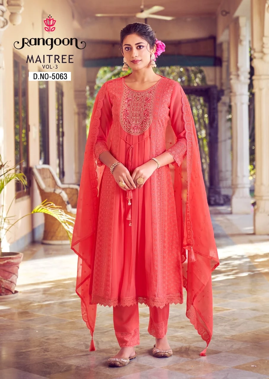 Rangoon   Maitree Vol-03 Sifli Georgate Wholesale Readymade Salwar Suit Catalog